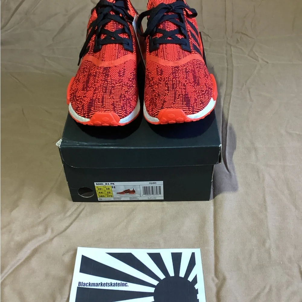Adidas NMD_R1 Primeknit AI Camo Pack 1 of 900 Red Apple 2.0 CQ1865 Men Size 10.5